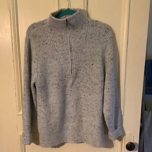 RD Style Grey 3/4 Zip Sweater M
